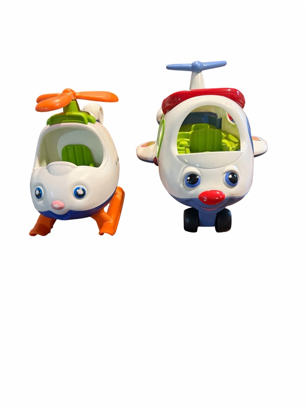 Fisher-Price Little People Helicopter & Lil’ Movers Airplane BUNDLE - EUC